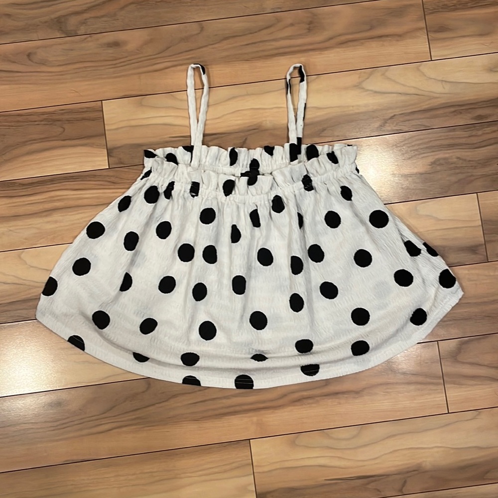 Lightly worn Anthropologie/Current Air polkadot swingtop Small